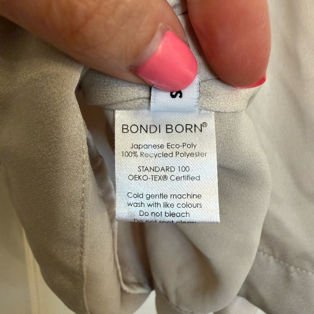 BONDI BORN Eden Tank Racerback Sleeveless Blouse in Cream Beige size Small - Picture 7 of 7